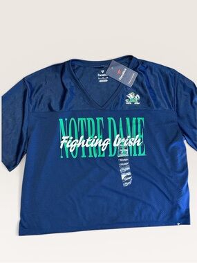 NWT Fanatics Navy Notre Dame Fighting Irish Graphic Tee XL